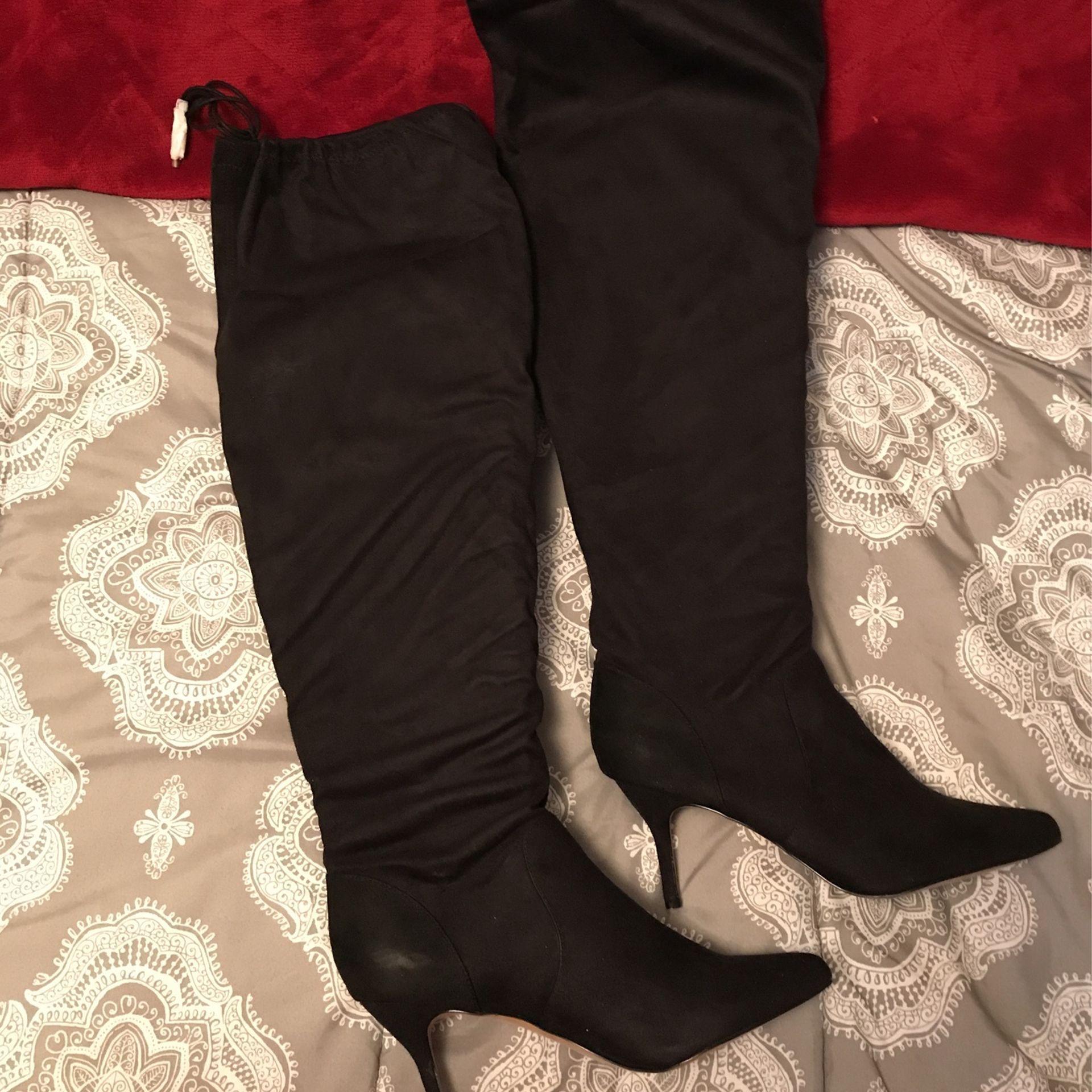 Over The Knee Suede Boots