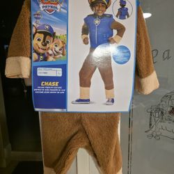 Paw Patrol Nickelodeon Chase Deluxe Jumpsuit Costume
