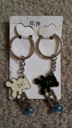 New Teddy Key Ring Set