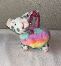Aurora Piggy Soft plush with carrier . Like New