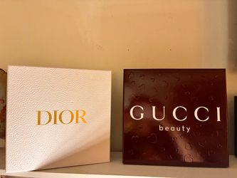 Dior and Gucci Beauty Gift Boxes