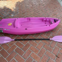 Lifetime Pink Youth Wave Kayak with Paddle