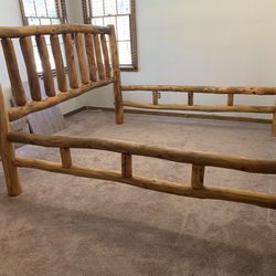 Cedar Log Bedroom Set
