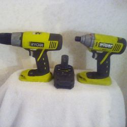 Ryobi Drill Set