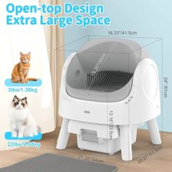 🐱 Automatic Self-Cleaning Cat Litter Box – No More Scooping!