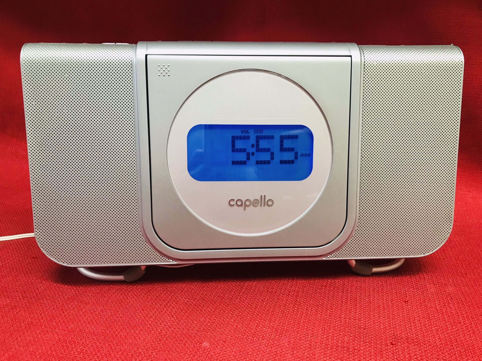 Capello CR25 CD Player Dual Alarm CLOCK AM/FM Radio WORKS GOOD for Sale