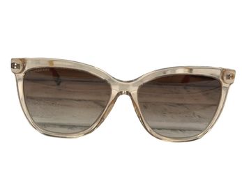 Burberry B4308 Check Square Sunglasses - Transparent/Beige (A1D025719)