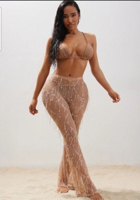 Sequined Bikini Pants