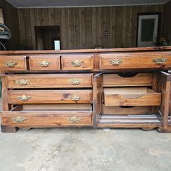 Vintage Solid Pine Dresser 
