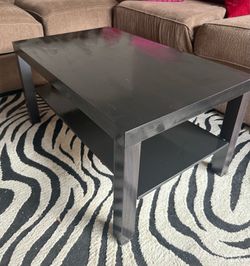 Black coffee table