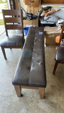 Bench and chair