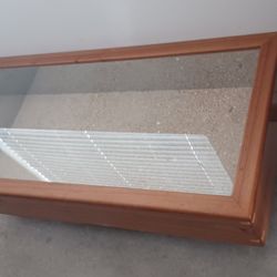 Wooden Glass Display Coffe Table  