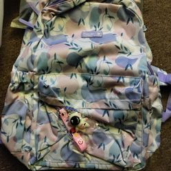 Brand New Girl Purple Backpack With Toy