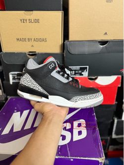 2018 Jordan Black Cement 3s size 10 VNDS