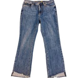 Seven7 jeans womens size 8 bootcut regular fit mid rise blue light wash stretch