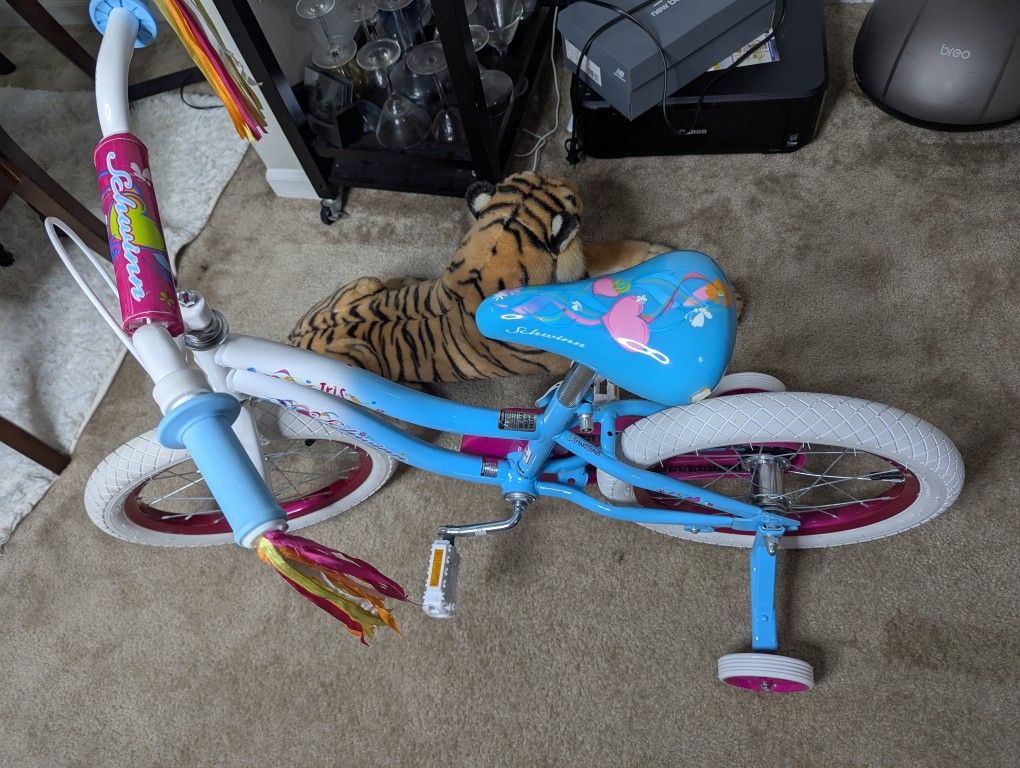 Schwinn Iris Smart Start 16" Girls Bike With Basket