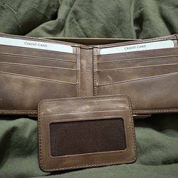Legendary Hide LEATHER wallet with ID insert
