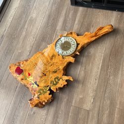 Handcrafted Clock!! Makes A Good Valentines Gift!