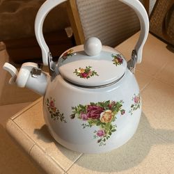 Royal Albert Old Country Rose Tea Kettle 