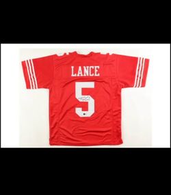 Trey Lance Signed Jersey authenticated