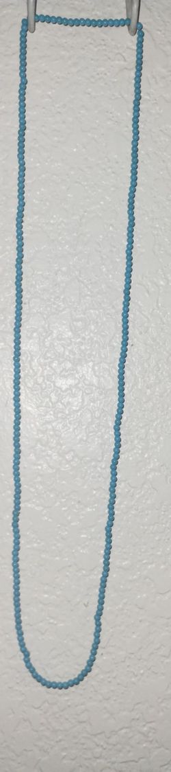 4 long stranded small beaded necklaces plus one medium and one short