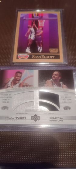 NBA Champions Jersey Card Tony Parker Rookie David Robinson 