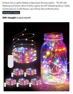 Fairy Lights 6 Pack Christmas Multicolor