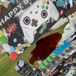 Birthday Banner- Black Video Game 