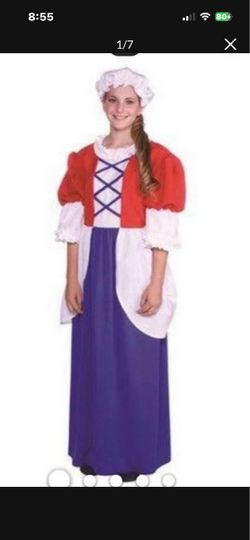 Betsy Ross Dress (Child) RG Costumes 91216, Medium 8/10• Assembled Product Dimensions (Lx Wx H) 17.00 × 11.00 x 1.00 Inches NEW Jo Size : M (8-10)