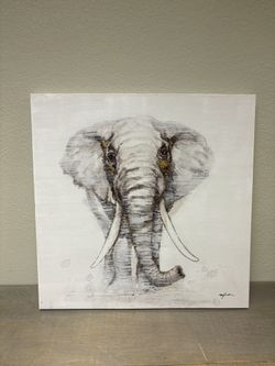 Gold Elephant Art 