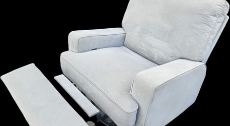 Light Grey Swivel  Rotating Recliner Rocking Chair