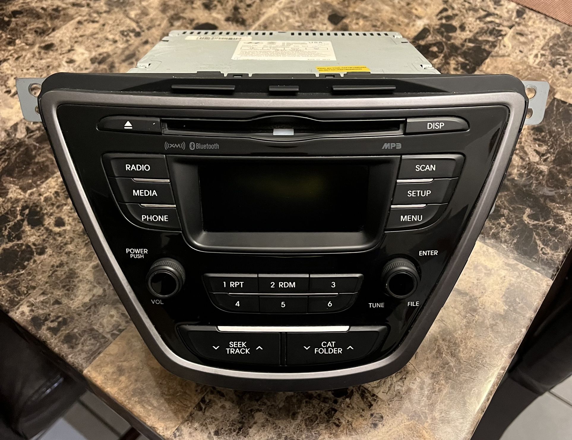 Radio Original Hyundai Elantra 2013, 11-2013 HYUNDAI ELANTRA CD AM/FM XM SAT MP3 BLUETOOTH PLAYER HEADUNIT STEREO OEM 