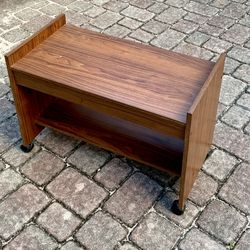 ⭕️ Small Rolling TV Stand / Printer Stand With Shelf