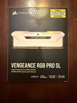 CORSAIR Vengeance RGB PRO SL 32GB DDR4-3600 RGB – White