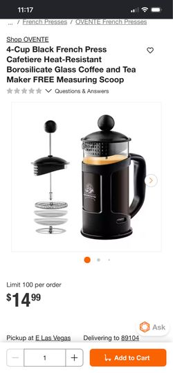 Brand new in box Ovente Coffee Press