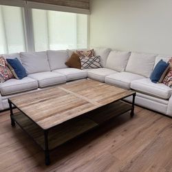 Restoration Hardware farmhouse contemporary LARGE coffee table