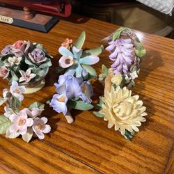 5 Ceramic Flowers