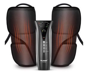 FIT KING Leg Massager with Heat Air Compression Calf Massager for Circulation Helpful for Pain Relief RLS Edema and Relaxation - Great Gift for Wife M