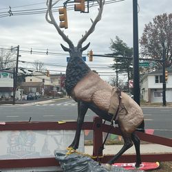 ELK FACING RIGHT ALUMINUM STATUE