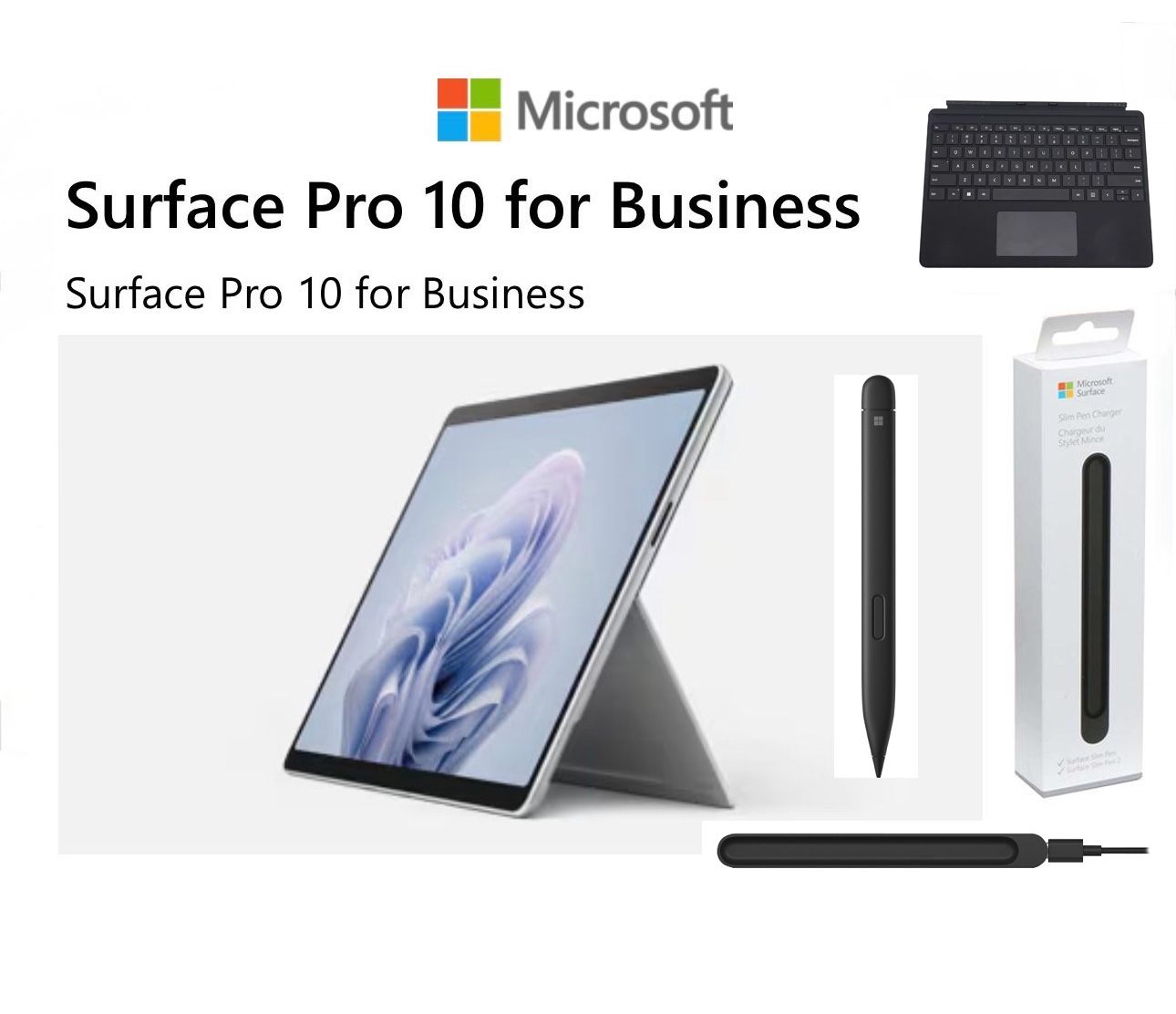 Microsoft Surface Pro 10 for Business + Keyboard + Slim Pen 2 + Pen Charger