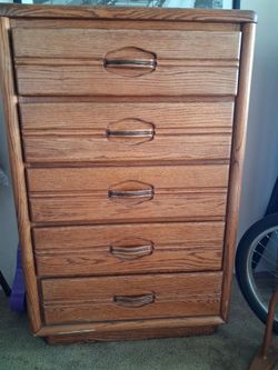 Oak dresser. Used.   4 1/2 """  high.