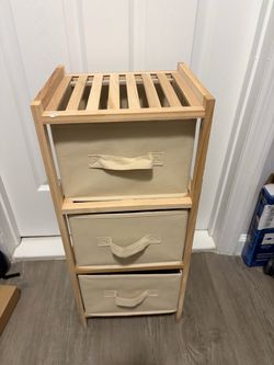 3-drawer storage organizer / fabric drawers