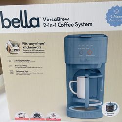  2-in1 Coffee Maker, K-Cup compatible, Brew 3 Sizes Carafes & Single Serve Cups