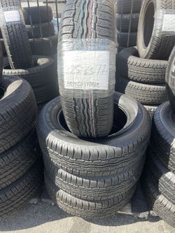 225/65/17 Bridgestone Set of four tires installed and balanced , Set De 4 Llantas Instaladas Y Balanceadas 