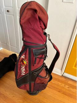 Vintage 1980s Honma Golf Bag w/ PRGR Clubs