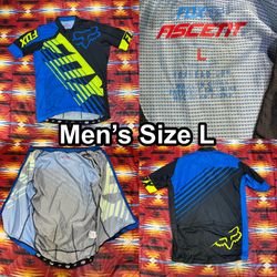 Fox Fiscent Mountain Bike Mtb Cycling Jersey Full Zipp Men’s Size Large
