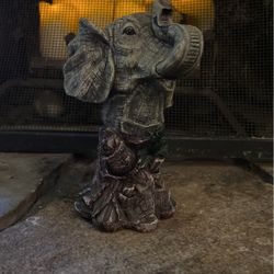 Handcrafted Elephant With Tusks!