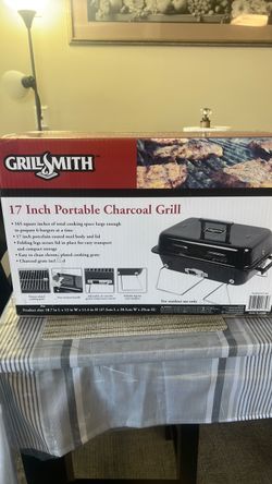 17” portable charcoal grill