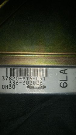 PT6 f22a6 manual ecu for 90-97 accord
