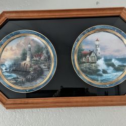Thomas Kinkade Plates lighthouse Series